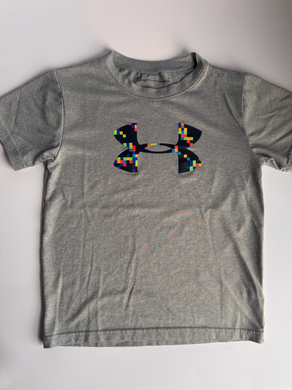 Under Armour Gray Performance HeatGear Tee - Boys